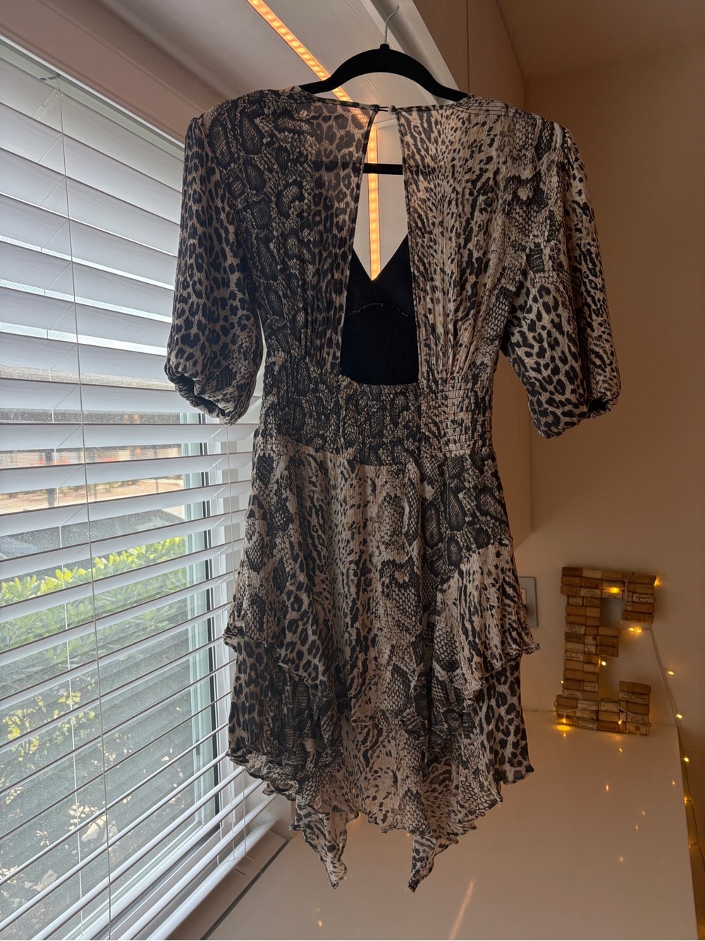 All Saints Ciara Noche Elegant Animal Print Dress - Picture 2 of 3